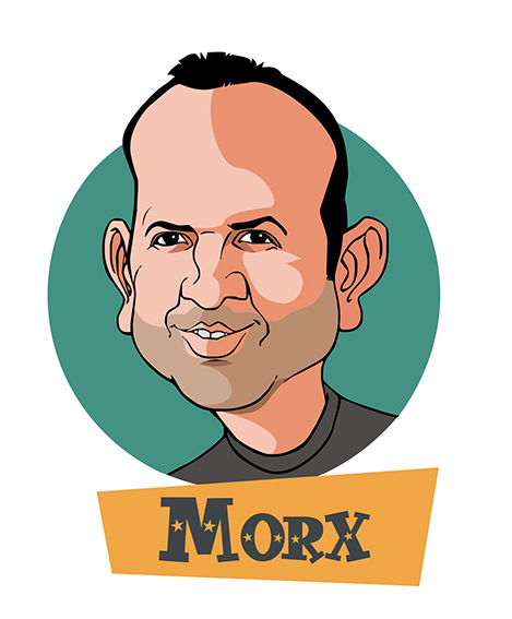Morx caricature is © by Alejandro Ortega